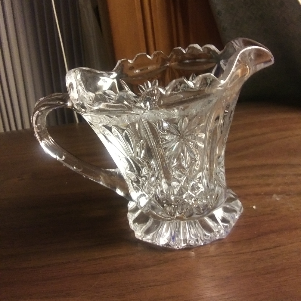 Delicate lead crystal  creamer